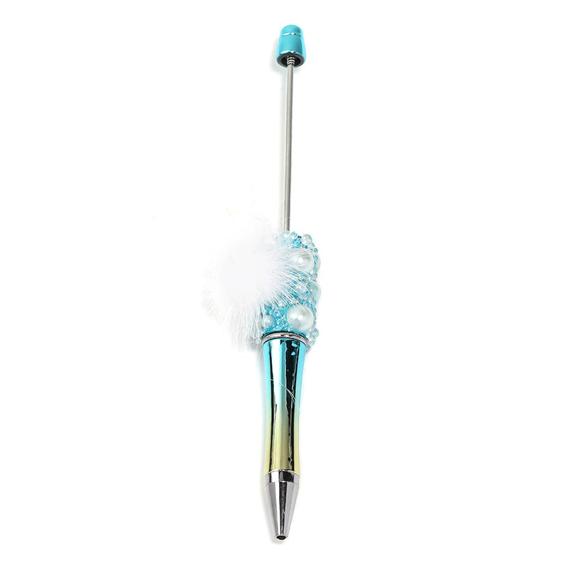 Wholesale 5pcs Creative Pearl Ball DIY Bead Sparkling Bubble Ball Spinning Ballpoint Pen